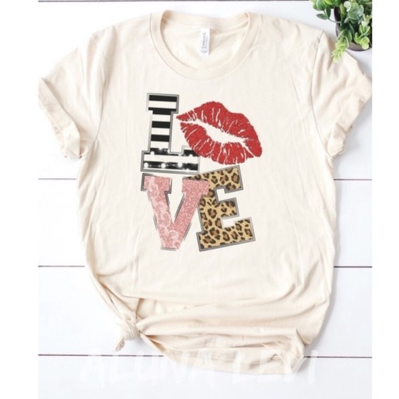 miascloset Tops - 💃Love Tee Restocked Best Seller Love Graphic Tee